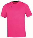 (EU) Футболка мужская Mizuno Core, Розовая (S)