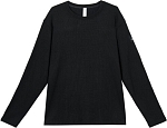 (CN) Лонгслив Alo Yoga Elevate Waffle Long Sleeve Crew, Чёрный (L)