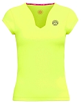 Футболка женская Bidi Badu Beach Spirit V-Neck, Неоново-жёлтая (M)