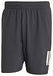 (EU) Шорты мужские Adidas Club 3 Stripes Kue78 7 дюймов, Чёрные (S)