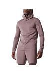 (CN) Лонгслив женский Alo Yoga Conquer Reform Long Sleeve With Hood с капюшоном, Розовый (L)