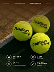 Мячи для падел тенниса PadelStars Pro Series (3 шт в банке)