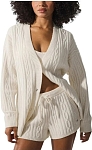 (CN) Кардиган женский Alo Yoga V-neck Thickened Knitted, Бежевый (XS)