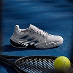 Кроссовки женские Adidas Barricade 13 Silver Edition, Серебристые, с технологией Torsion System, Geofit (р. 38)
