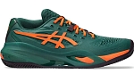(EU) Кроссовки мужские Asics Gel-Resolution X Padel Green/Orange 1041A492, Зелёные (р. 43.5)