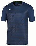 (EU) Футболка мужская Mizuno Chiba, Синяя (L)