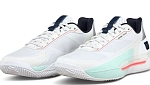 (EU) Кроссовки мужские Wilson Rush Tour 5 Clay White/Turquoise/Coral Wrs338260, Белые (р. 46)