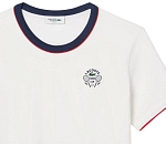 (EU) Футболка женская Lacoste Heritage, Белая (S)