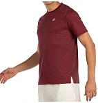 (EU) Футболка мужская Bullpadel Acrux с коротким рукавом, Бордовая (XL)