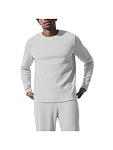 (CN) Лонгслив Alo Yoga Elevate Waffle Long Sleeve Crew, Серый (XL)