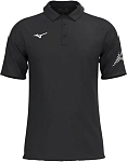 (EU) Поло мужское Mizuno Team, Чёрное (S)
