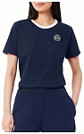 (EU) Футболка женская Lacoste Heritage, Синяя (S)