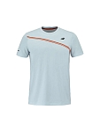 (EU) Футболка мужская Babolat Play Cotton, Серая;Голубой (S)