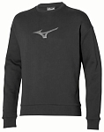 (EU) Свитшот мужской Mizuno Athletics Rb с круглым вырезом, Чёрный (M)