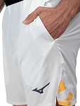 Шорты мужские Mizuno Daybreakers 8in Shorts M, Белые/Оранжевые (S)