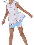 Платье для девочек Choupette с шортами Dry Fit G, Белое/Голубое (164 см)