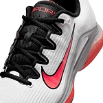 Кроссовки женские Nike Vapor 12 Hard Court Premium, Белые/Чёрные/Оранжевые, для твёрдых кортов, с технологией Air Zoom (р. 40)