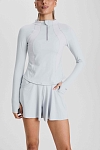 Лонгслив женский SURE 1/2 zip с охлаждающим эффектом, Голубой (S)