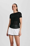 Футболка женская SURE 1ATSPP_5128_999 с открытой спиной, Черная (L)