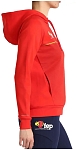 (EU) Свитшот женский Bullpadel FUENLA WOMAN SWEATSHIRT с капюшоном, Красный (XS)