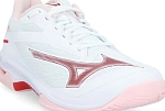 (EU) Кроссовки женские Mizuno Wave Exceed Court All Court White/Pink Women 61Ga2519, Белые (р. 42.5)