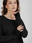 Лонгслив женский SURE 1ATSP_1214_999, Чёрный (L)