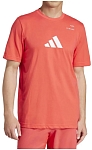 (EU) Футболка для мальчиков Adidas T-SHIRT Adidas PADEL, Оранжевая (XS)