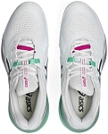 Кроссовки унисекс Asics Gel-Resolution X Clay, Белые/Чёрные, для грунтового корта (р. 28,5)