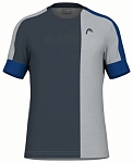 (EU) Футболка мужская Head Play Tech, Синяя (XL)