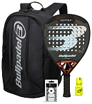 Набор ракетка Bullpadel Vertex 04 25 + Сумка Bullpadel Avant 2 + Овергрип Shockout + Защитная лента + Банка геля Bullpadel Dry