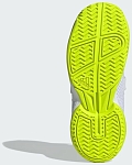 Кроссовки для мальчиков Adidas Courtflash Hook-and-Loop, Белые/Черные/Салатовые, с липучкой (р. 27,5)