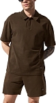 (CN) Поло мужское для спорта Alo Yoga Double Take Polo Shirt Men's, Коричневую (XL)