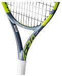 Ракетка для тенниса Babolat Pure Aero Junior 25, ручка 000, Серая/Жёлтая/Белая