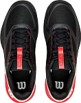 (EU) Кроссовки мужские Wilson Rush Pro 5 Clay Black/Red Wrs339950, Чёрные (р. 40 2/3)