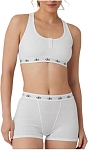 (CN) Бра женский Alo Yoga Icon Ribbed Henley, Белый (XS)