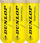 (EU) Мячи для падел тенниса Dunlop Team Padel, 3 банки (3 шт в банке)