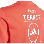 (EU) Футболка для мальчиков Adidas Performance Graphic KME03, Оранжевая (рост 164 см)