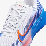 Кроссовки мужские Nike Zoom Vapor 11, Белые/Синие/Оранжевые, теннисные (р. 39)