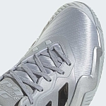 Кроссовки мужские Adidas Barricade 13 Silver Edition, Серебристые, с технологией Geofit, Torsion System (р. 40,5)