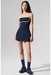 (CN) Платье женское Alo Yoga Airbrush Streamlined Dress с шортами, карманами, встроенным бюстгальтером, Синее (M)