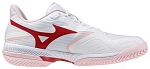 Кроссовки женские Mizuno Wave Exceed Court, Белые/Розовые/Вишневые, с технологией Wave и Enerzy NXT (р. EUR 38.5)