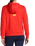 (EU) Свитшот женский Bullpadel FUENLA WOMAN SWEATSHIRT с капюшоном, Красный (XS)