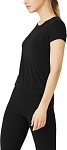(CN) Футболка Alo Yoga All Day Short Sleeve, Чёрная (XS)