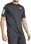 (EU) Футболка мужская Adidas Club 3 Stripes, Чёрная (2XL)