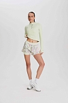 Лонгслив женский SURE 1/2 zip с охлаждающим эффектом, Светло-зелёный (L)