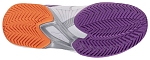 Кроссовки женские Mizuno Wave Exceed Court, Белые/Георгин/Оранжевые (р. 40,5)