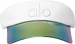 (CN) Кепка унисекс Alo Yoga Polyester Sun Protection White, Белые (F)