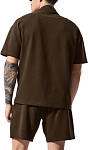 (CN) Поло мужское для спорта Alo Yoga Double Take Polo Shirt Men's, Коричневую (XL)