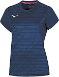 (EU) Футболка женская Mizuno Team Chiba, Синяя (L)