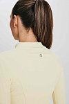 Лонгслив женский SURE Рашгард 1/2 zip, Жёлтый (S)